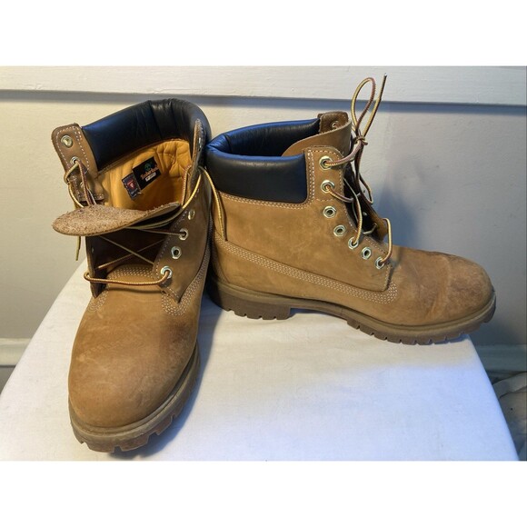 Timberland 6-Inch Premium Waterproof Work Boots Nubuck Leather Men’s Size 10 main image 14